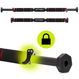 Турнік розсувний Actiget 62-100 см ACT0167 Black/Red - мініатюра 9