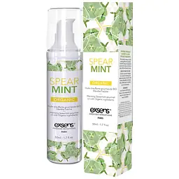 Масажне масло Exsens Organic Spear Mint розігріваюче, без цукру, без парабенів, їстівне 50 мл