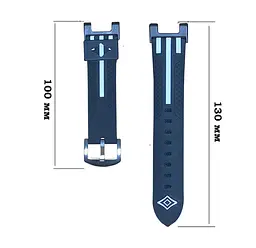 Силіконовий ремінець Primolux Dart для годинника Xiaomi Amazfit T-Rex (A1918)/T-Rex Pro (A2013) Black White - мініатюра 5