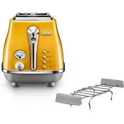 Тостер DeLonghi CTOC 2103 Y Icona Capitals жовтий (00000018043) - мініатюра 2