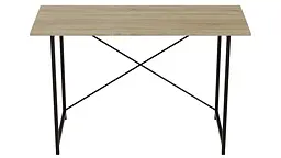 Стіл письмовий Line Лайт Ferrum-decor 750x1200x500 Чорний метал ДСП Дуб Сонома 16 мм (FRD-104853) - мініатюра 8