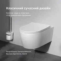 Унітаз підвісний AM.PM Func AquaSpin Rimless з сидінням Soft Close дюропласт white CFA1903SC - мініатюра 2