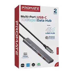 Концентратор Promate USB Hub 4 ports litehub-pro (litehub-pro) - мініатюра 2