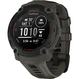 Смарт-годинник Garmin Instinct E 45 mm Black with Charcoal Band (010-02933-00)