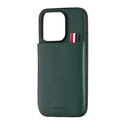 Чохол Jinduka Leather Pocket iPhone 15 Pro Green