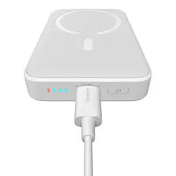 Зовнішній MagSafe акумулятор Baseus Power Bank 10000mAh 20W White - мініатюра 3