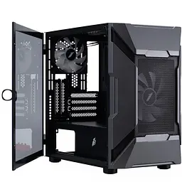 Корпус 1stPlayer D3-A-BK-1F7-14-1F7 Black без БЖ - мініатюра 4
