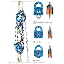 Блок DMM Gyro PM Pulley Синій - мініатюра 3