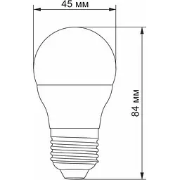 Світлодіодна лампа LED Videx G45e 3.5W E27 3000K (VL-G45e-35273) - мініатюра 3