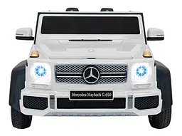 Дитячий електромобіль Mercedes Benz Maybach G650, з регулюванням сидінь, білий - мініатюра 2