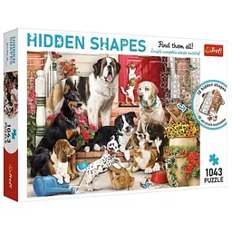 Пазл Trefl Hidden Shapes Собачі ігри 1043 ел. (10675)
