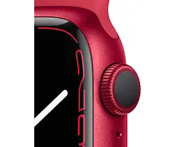 Смарт-годинник Apple Watch Series 7 GPS 41mm Red Aluminum Case with Red Sport Band [MKN23] [60278] - мініатюра 3