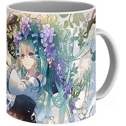 Кухоль GeekLand Hatsune Miku Хатсуне Мікі розкішна VC 02.18 330 мл білий - мініатюра 3