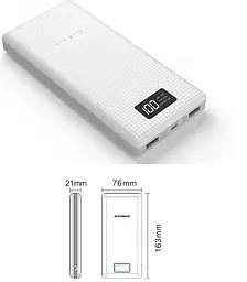 Зовнішній акумулятор Power Bank Pineng PN-969 20000mAh Білий - мініатюра 4