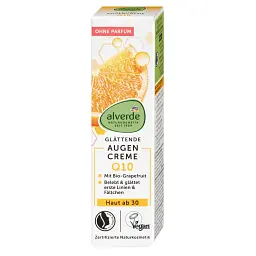 Крем Alverde Naturkosmetik Q10 для шкіри навколо очей з грейпфрутом та обліпихою 15 мл - мініатюра 2