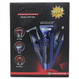 Електробритва Geemy GM-566 3в1 акумуляторна 3W Blue (3_02784) - мініатюра 2