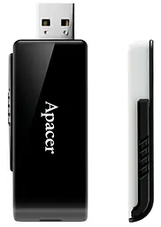 Flash Drive Apacer AH350 128GB USB 3.2 (AP128GAH350B-1) Black (6986626) - мініатюра 2