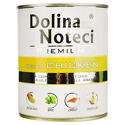 Вологий корм для собак Dolina Noteci Premium з куркою 800 г - мініатюра 2