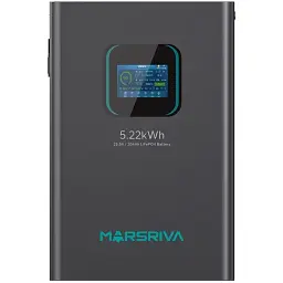 Акумуляторна батарея Marsriva LiFePO4, 25.6V/204Ah, 5.22KWH, настінний (MR-LFP24-200-WMD)