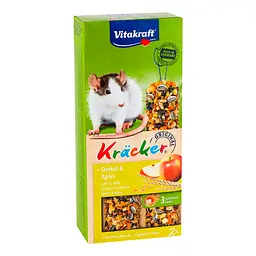 Ласощі для щурів Vitakraft Kracker Original + Spelt & Apple, спельта та яблуко 2 шт. 112 г (25140) - мініатюра 3