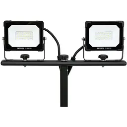 Прожектори Yato SMD LED на штативі 2x20 Вт 230 В 2x1900 Lm чорні (YT-818151) - мініатюра 3