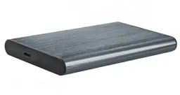 Кишеня зовнішня Gembird, Grey, 2.5", USB 3.1, 1xSATA, матовий алюмінієвий корпус зі світлодіодним індикатором (EE2-U3S-6-GR) - мініатюра 3