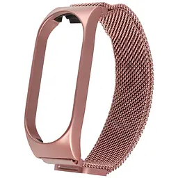 Ремінець Міланська Петля Mi Band 7 Rose Gold