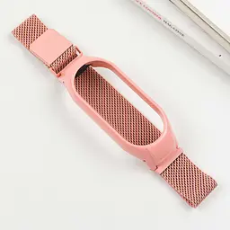 Ремінець Milanese Loop Design для Xiaomi Mi Band 7 Peach - мініатюра 5