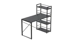 Письмовий стіл Ferrum-decor Серії Конект з етажеркою 75x120x60 чорний ДСП Сосна Кембра 16мм (FRD-104224) - мініатюра 6