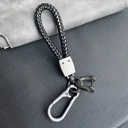 Шкіряний плетений брелок Toyota для автоключів із карабіном - мініатюра 5