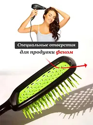 Гребінець щітка для волосся Superbrush Plus Hollow Comb, Yu Xin Рожевий 85778 - мініатюра 3