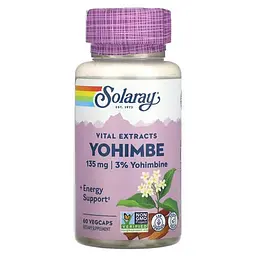 Йохімбе Vital Extracts Yohimbe 135 mg 60 капсул Solaray vit0005811