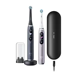 Электрическая зубная щетка Oral-B Series 9 DUO iOM9d.2J2.2AD Рожева+Чорна (2) (4210201411574)