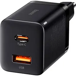 Мережевий зарядний пристрій Baseus Super Si Pro 30W USB-C + USB-A Black (CCSUPP-E01) [102000] - мініатюра 4