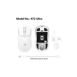 Мишка A4Tech Bloody R72 Ultra Wireless/USB White (4711421000901) - мініатюра 9