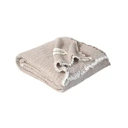 Покривало Lotus Home - Larna muslin beige 200x220 - мініатюра 3