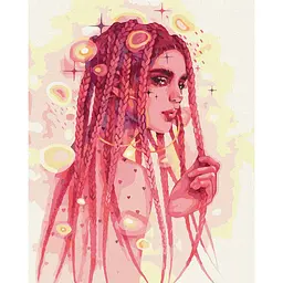 Картина за номерами "Дивовижна незнайомка" lesya_nedzelska_art Ideyka KHO2578 40х50 см