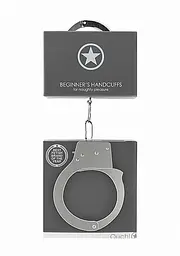 Металеві наручники Ouch! Beginner's Handcuffs срібного кольору - мініатюра 2