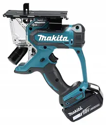 Ножівка акумуляторна по гіпсокартону Makita DSD180Z (6 мм, 6000 хв-1, 15-30 мм, LXT, без акумуляторів та зарядного пристрою) - мініатюра 5