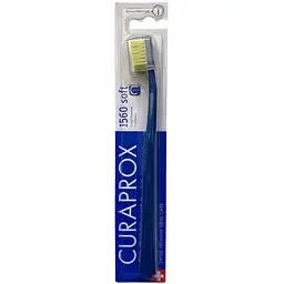 Зубна щітка Curaprox Soft 1560 темно синя з жовтим