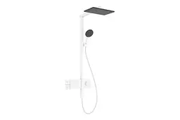 Душова система з термостатом Hansgrohe Raindance Alive Q 210x340 1jet EcoSmart з ShowerSelect Comfort matt white 24581700