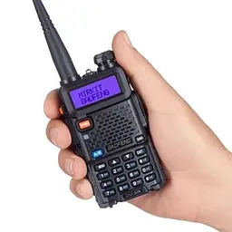 Портативна рація Baofeng UV-5R Black Six Pack комплект 6 шт (2200000758965) - мініатюра 6