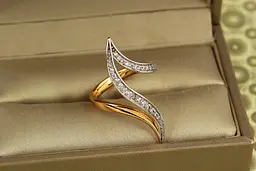 Кільце Xuping Jewelry перстень лілія з родієм р 17 золотисте - мініатюра 2