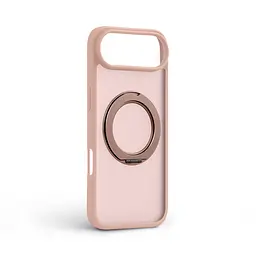 Противоударный чехол-панель для Apple iPhone 17 Air, Unit Stand2, розовый, силикон + поликарбонат, защита всего корпуса, с подставкой, поддержка магнитных держателей и беспроводной зарядки (MagSafe), ArmorStandart (ARM86342) - мініатюра 2