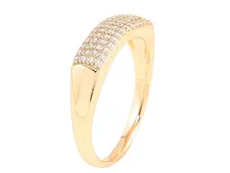 Каблучка XUPING Позолота 18K "Інкрустація цирконієм" (257247) р.17.5 - мініатюра 2