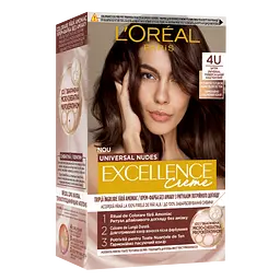 Стійка крем-фарба для волосся L'Oreal Paris Excellence Crème Universal Nudes 4U Універсальний каштановий 192 мл