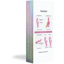 Вібратор-кролик зі спрямованим масажем точки G - Love To Love Bunny&Clyde - Pink Passion - мініатюра 6