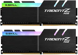 Оперативна пам'ять G.Skill 32GB (2x16GB) DDR4 3600MHz Trident Z RGB Black (F4-3600C18D-32GTZR) Б/В - мініатюра 2