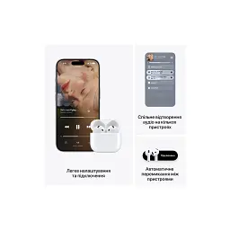 Навушники Apple AirPods 5 (MKFW4ZE/A) - мініатюра 5