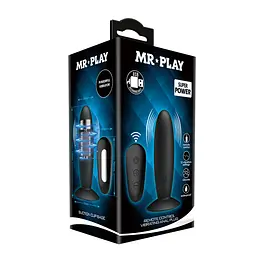 Анальна пробка з вібрацією MR Play Super Rower Remote Control Vibrating Anal Plug, чорна PRETTY LOVE BI-040045W-MR 103453 - мініатюра 8